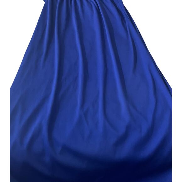 ONE CLOTHING STRAPLESS, FORMAL, EMPIRE WAIST, MAXI DRESS, WOMENS, S, SOLID BLUE - Picture 9 of 11